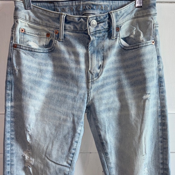 American Eagle Outfitters Light Blue Skinny Jeans - Picture 3 of 11